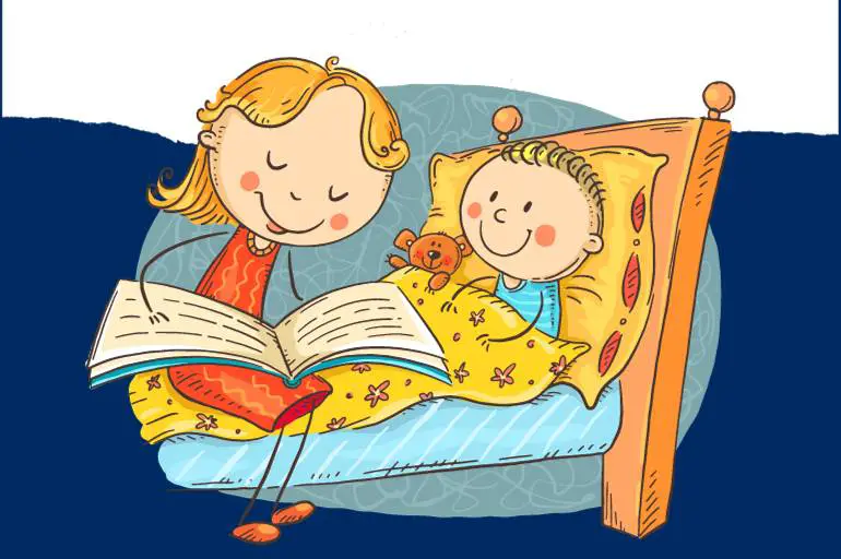 mom-reading-a-bedtime-story-to-kid