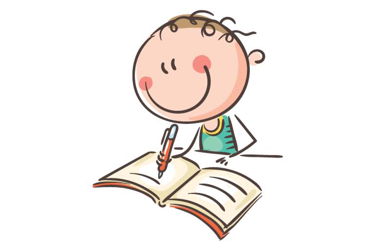 kid-writing-book